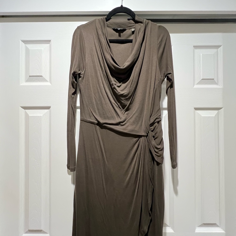 Ted Baker Taupe Long Sleeve Dress